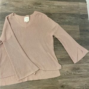 Dusty Pink Flare Sweater